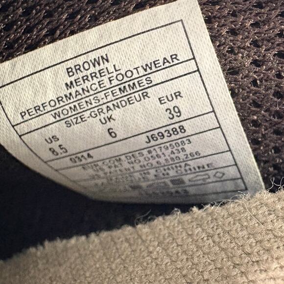 Merrell Size 8.5 Encore Clog Comfort Shoes Cushioned Brown Black Mule Slip On - Picture 7 of 12